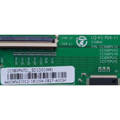 T-CON PARA TV RCA / NUMERO DE PARTE CC580PV7D_5D1D01(4K) / LQ-K3-P04-11 / CC500PV1D / CC500PV5D / CC500PV7D / A400KV210C2-181004 / PANEL 72003332YTGK / MODELO RWOSU5849	 - Imagen 2